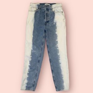 PacSun women’s size 28 (9/M) ultra high rise slim two-tone jeans, hidden buttons